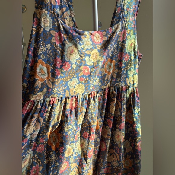 NATURAL LIFE Tricia Mini Dress Blue Yellow Floral M Medium - Picture 4 of 9